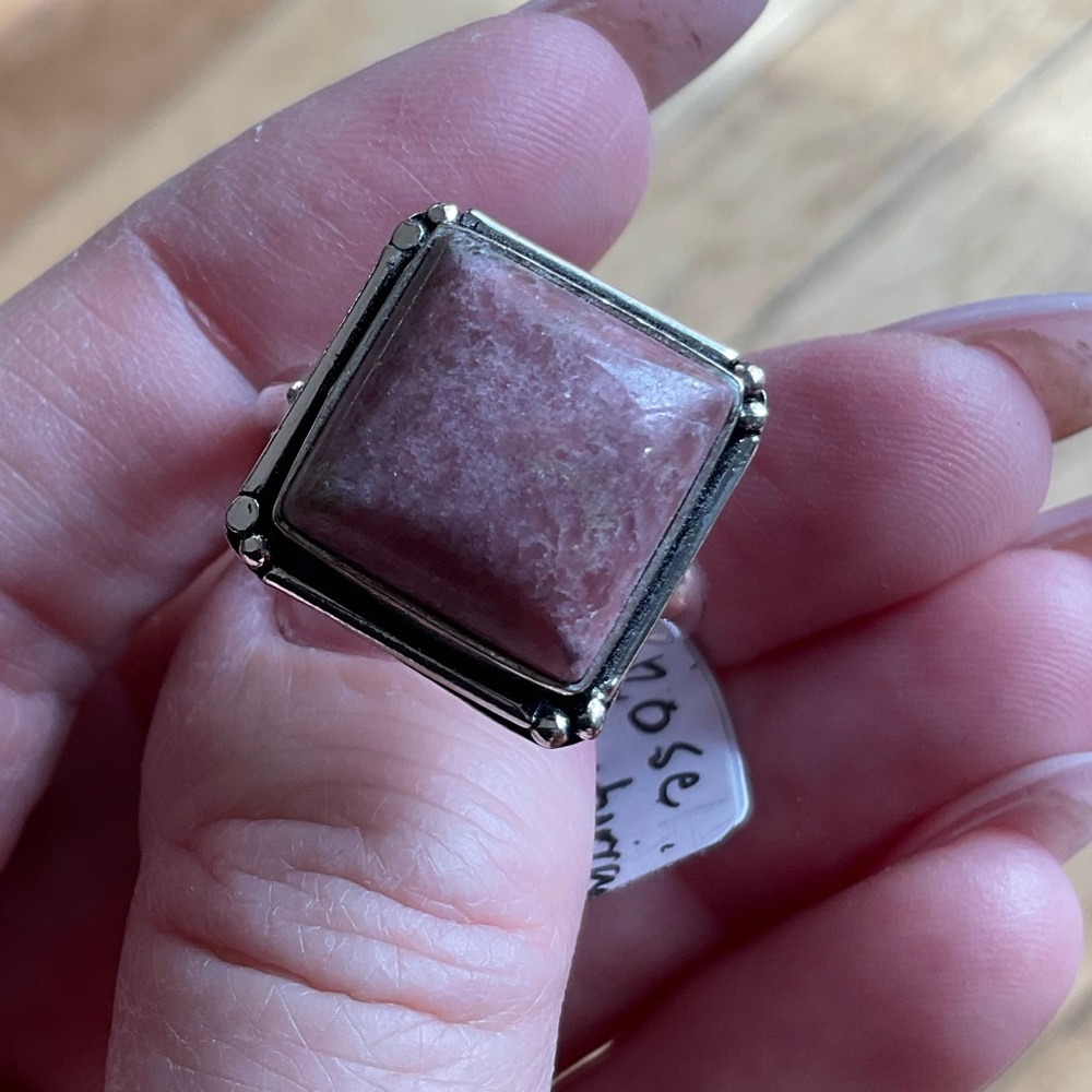 Square gemstone ring 9 - Picture 5 of 7